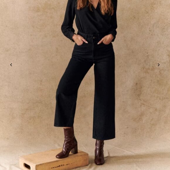 Sezane Denim - Sezane Le Crop (Black) *Flawed - see description